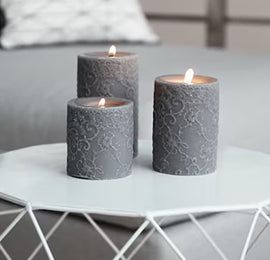 Handmade flavored candles