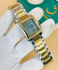 ALFAJOR Gents Chain Watch – Elegant Design with Modern Digital Precision
