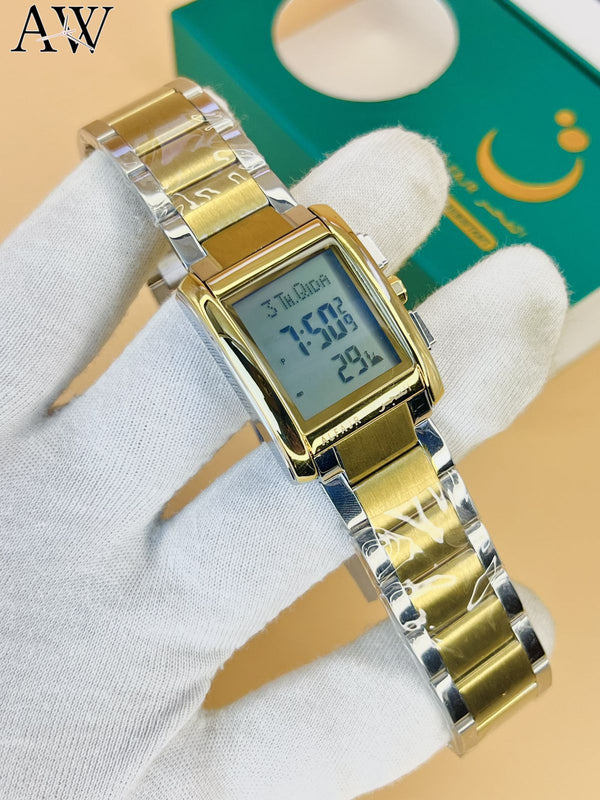 ALFAJOR Gents Chain Watch – Elegant Design with Modern Digital Precision