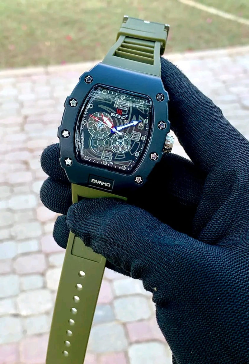 BARIHO Luxury Sport Watch – Bold Design, Precision Engineering